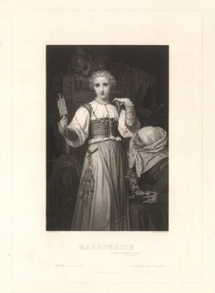 Marguerite. Gretchen probiert den Schmuck an