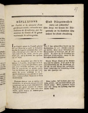 1-8, Sind Buergerwachen nuetzlich und nothwendig? ...