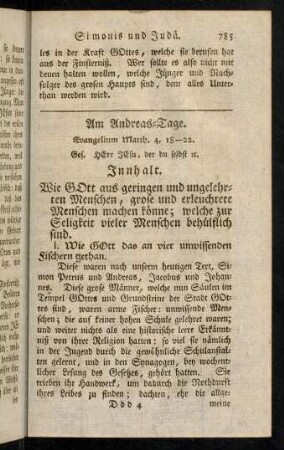 785-794, Am Andreas-Tage.