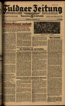 Ausgabe vom Dienstag, den 30. September 1941.
