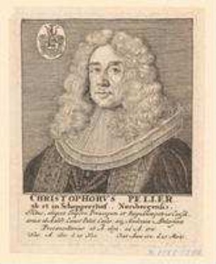 Christof (II.) Peller, u.a. Ratskonsulent und Prokanzler in Altdorf; geb. 28. November 1630; gest. 25. März 1711