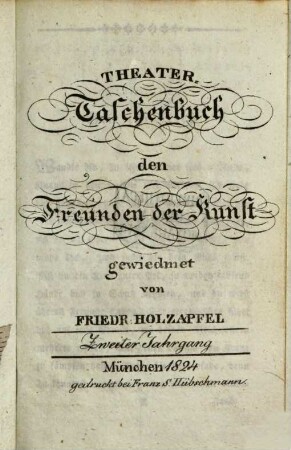 Münchner Theater-Almanach. 2, 2. 1824