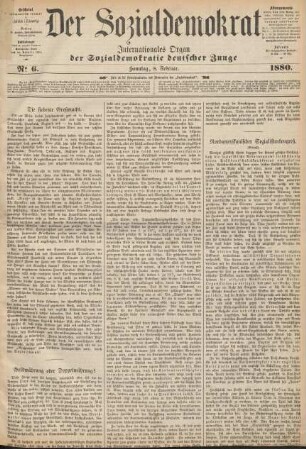 No 6. Sonntag, 8. Februar. 1880.