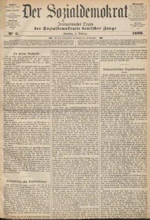 No 6. Sonntag, 8. Februar. 1880.
