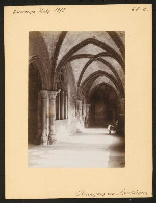 Exkursion Hehl 1898: Kreuzgang von Kloster Maulbronn