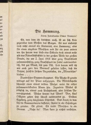 141-143, Die Hemmung