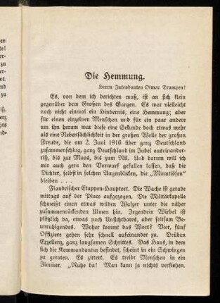 141-143, Die Hemmung