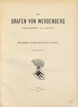 Die Grafen von Werdenberg (Heiligenberg und Sargans) : Mit einer Karte