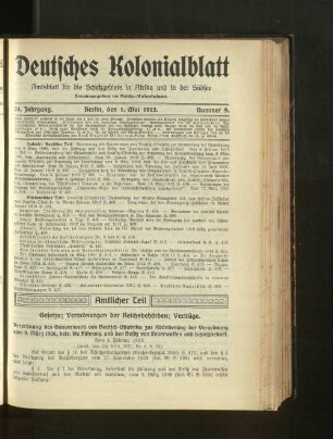 Nummer 9, 1. Mai 1913