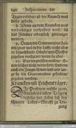 Krancken- und Leichenträger