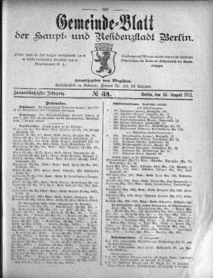 1911,34: No. 34, 20. August 1911