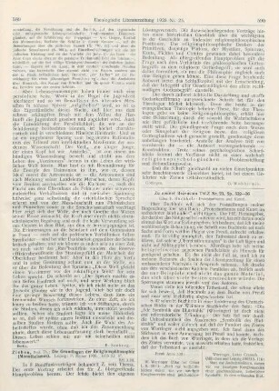 589-590 [Rezension] Ziehen, Th., Die Grundlagen der Religionsphilosophie (Monotheismus)