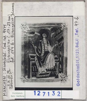 München, Bayerische Staatsbibliothek: Cod. Lat. 9475 (Evangeliar), Evangelist Johannes