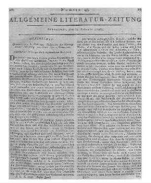 Inchbald, E.: Natur und Kunst oder der Karakter der Menschen gründet sich auf Erziehung. Eine Geschichte in 2 Theilen. Aus dem Englischen. Leipzig: Reinicke & Hinrichs 1797