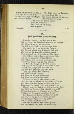 Auf Frankreichs Kriegserklärung