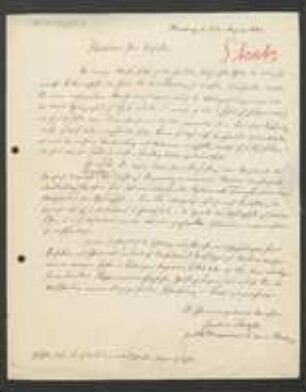Brief von Joachim Steetz (Junior) an August Emanuel Fürnrohr