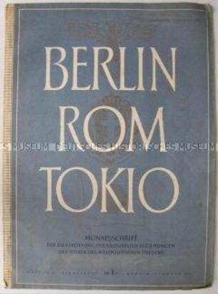 Kulturpolitsche Monatszeitschrift der faschistischen Achsenmächte (in deutscher und italienischer Sprache)