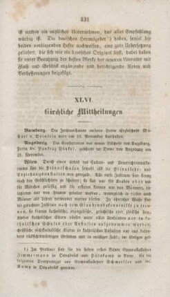 431-432 Kirchliche Mittheilungen
