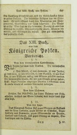 Das XIII. Buch, von dem Koenigreiche Pohlen