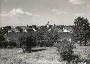 Schmannewitz. Teilansicht von Südwesten vom Abhang des Ziegeleiberges (jetzt Wandervogelberg genannt)