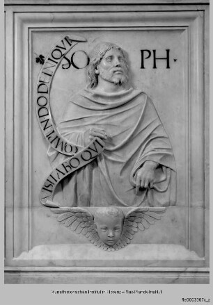 Wanddekoration der Cappella Badoer-Giustinian : Propheten : Zephanja