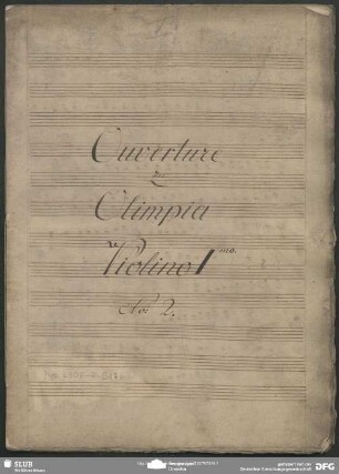 Olimpie. Excerpts - Mus.4308-F-517b : orch