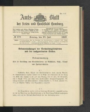 No. 178, 28. Juli 1918