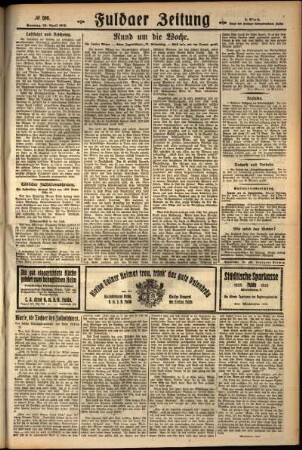 Zweite Ausgabe vom Sonntag, den 29. April 1928.