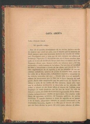 Carta abierta