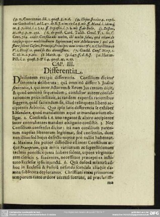 Cap. III. Differentia