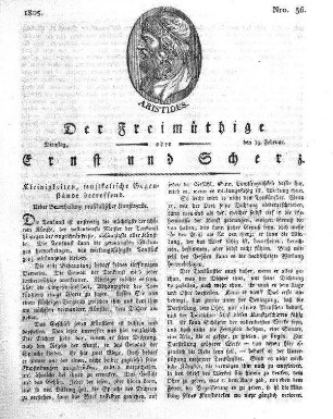 Nro. 36, Dienstag, den 19. Februar 1805