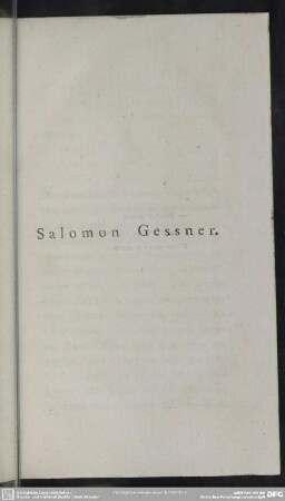 Salomon Gessner