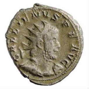 Münze, Antoninian, 258 - 259 n. Chr.