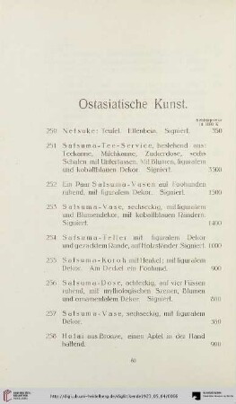 Ostasiatische Kunst (Nr. 250-262)