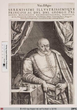 Bildnis Georg Friedrich, Markgraf von Brandenburg zu Ansbach u. Bayreuth (reg. 1556-1603)