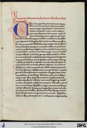 [fol. 10] Principium statutorum facultatis Theoloyce studii Wyennensis