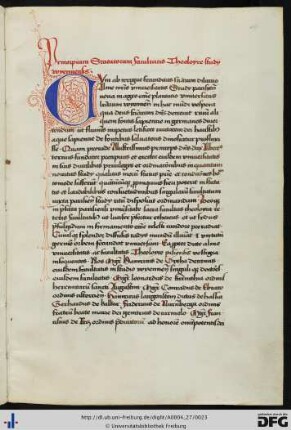 [fol. 10] Principium statutorum facultatis Theoloyce studii Wyennensis