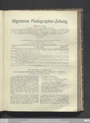 Nr. 8. 22. Mai 1903. Jahrg. X.