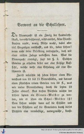 Vorwort an die Schullehrer.