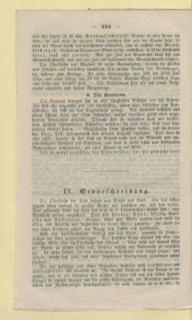 IX. Erdbeschreibung