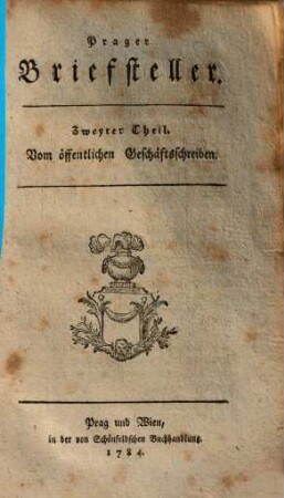 Prager Briefsteller, 2