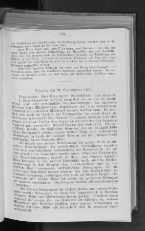 Sitzung am 22. September 1891.