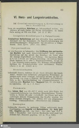 VI. Herz- und Lungenkrankheiten