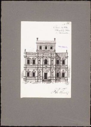 Reiseskizzen aus Pompeji, Neapel und Rom: Rom: Villa Pamphily (Rückansicht)