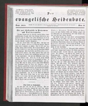 Nro. 9. September 1831