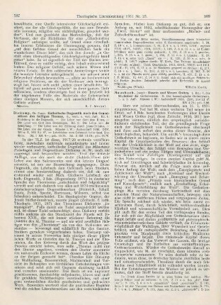 587-588 [Rezension] Diekamp, Franz, Katholische Dogmatik nach den Grundsätzen des heiligen Thomas; Bd. 1