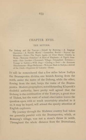 Chapter XVIII. The return