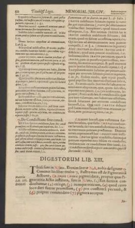 Digestorum Lib. XIII.