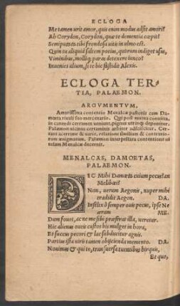 Ecloga Tertia, Palaemon.