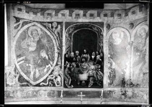 Kirche; Wandbilder im Chor, frühgotisch um 1300